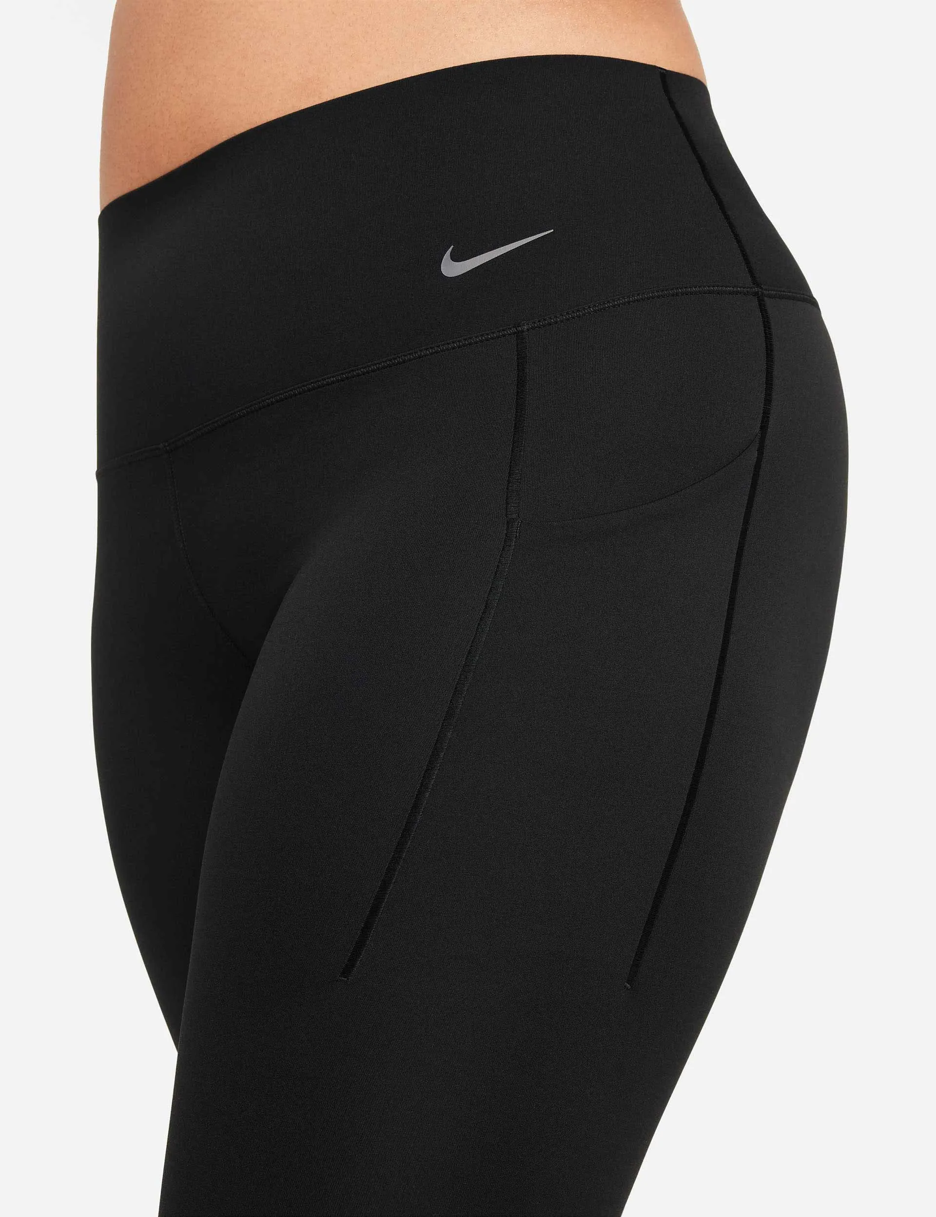 Universa High Waisted 7/8 Leggings - Black