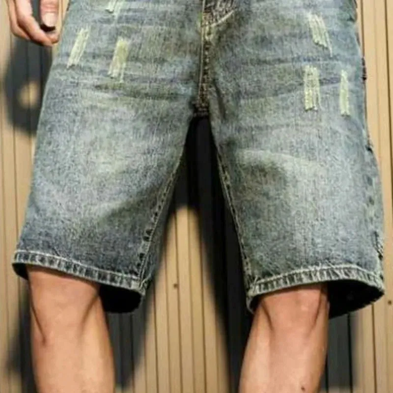 UrbanGear Herren Cargo Denim Shorts