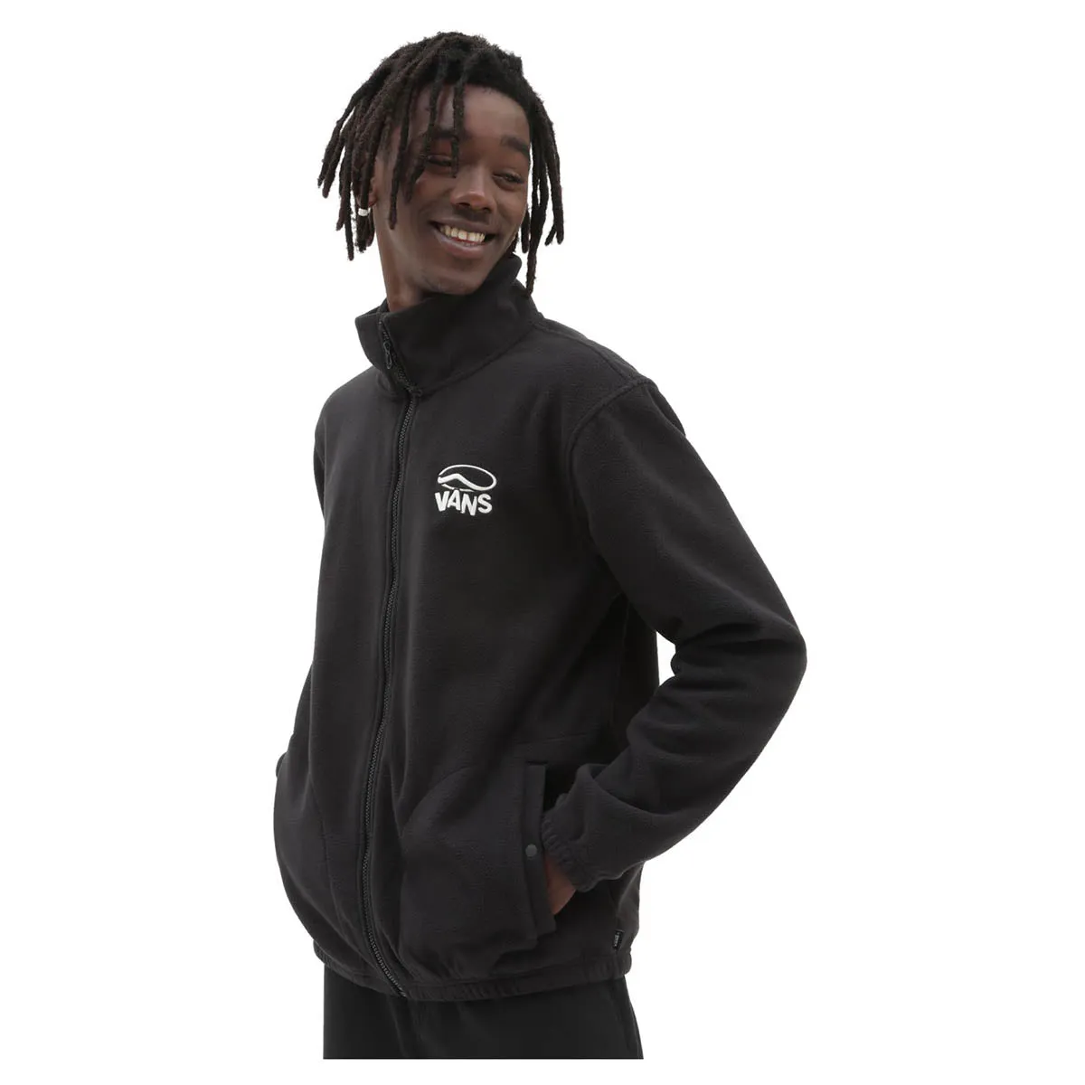 Vans Polar Fleece Front Zip - Black