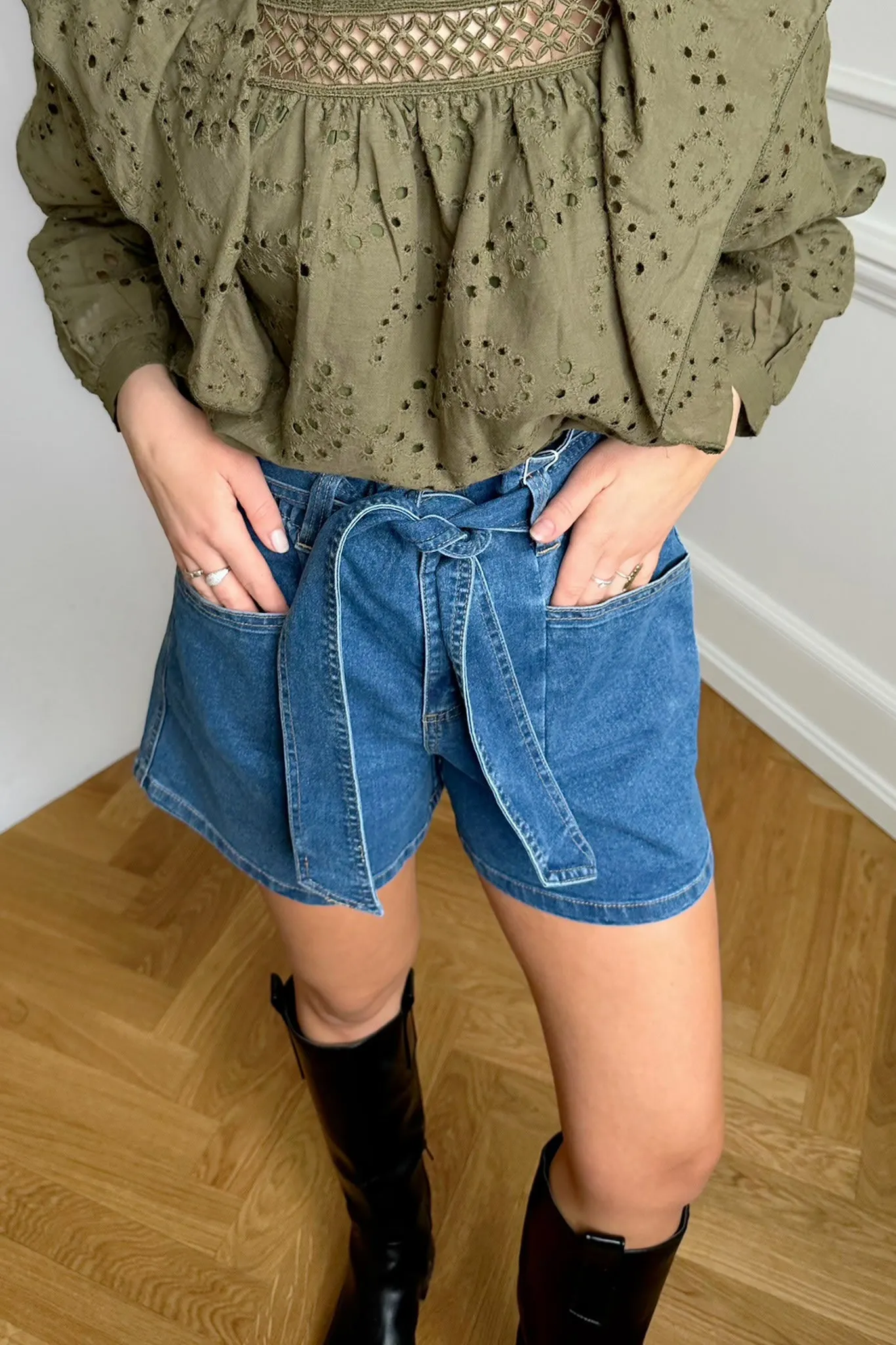VIFo Shorts - Medium Blå Denim