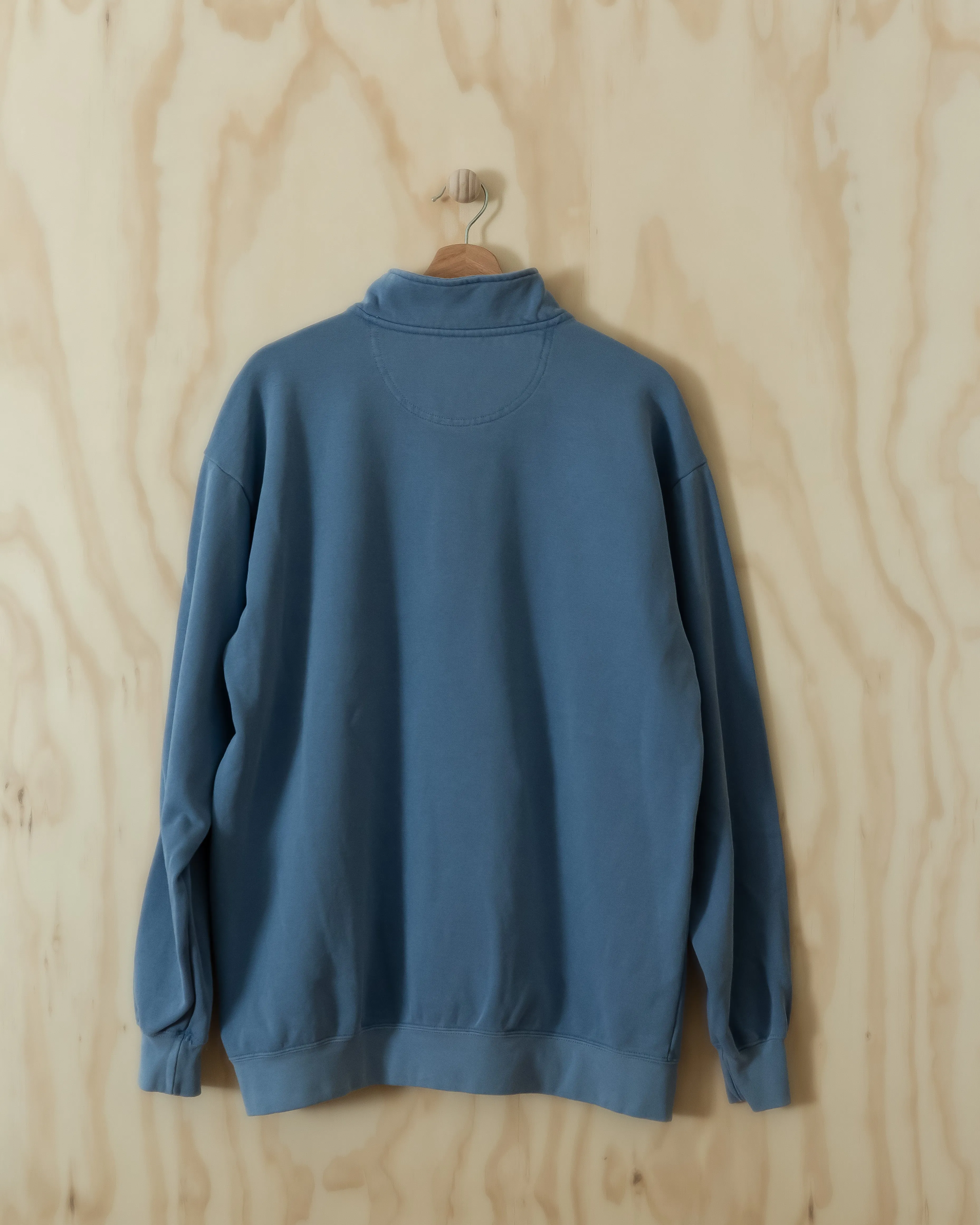 vintage 1/4 zip blue jean
