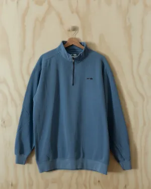 vintage 1/4 zip blue jean