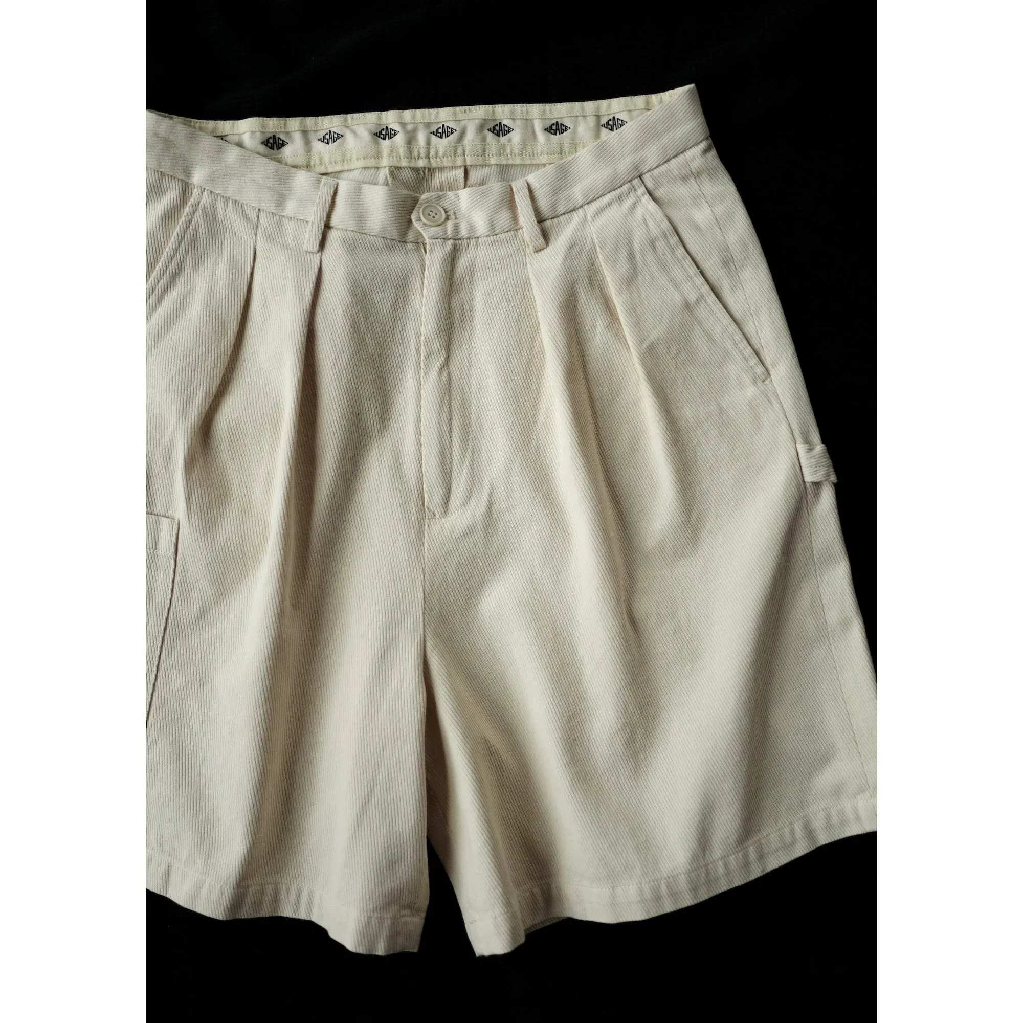 Vintage Double Pleated Shorts