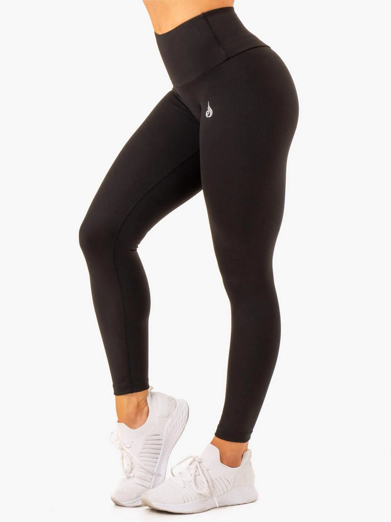 Vital High Waisted Scrunch Leggings - Black