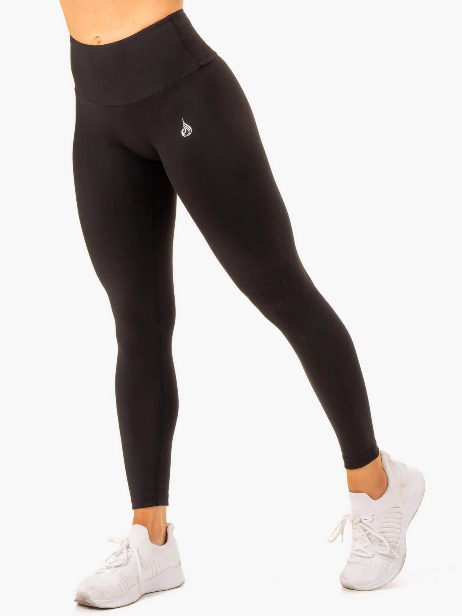 Vital High Waisted Scrunch Leggings - Black