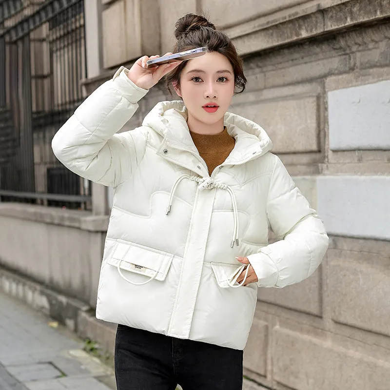 Water-resistant Quilted Puffer Jacket with Full Zip and Stain-resistant Material