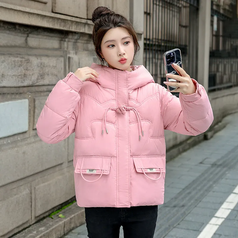 Water-resistant Quilted Puffer Jacket with Full Zip and Stain-resistant Material