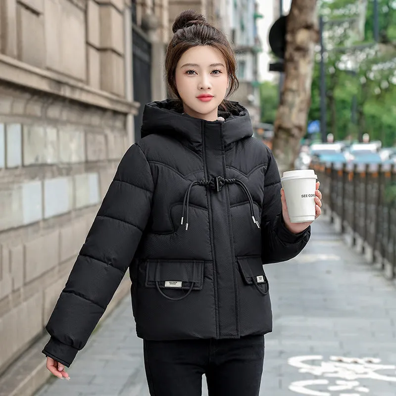Water-resistant Quilted Puffer Jacket with Full Zip and Stain-resistant Material