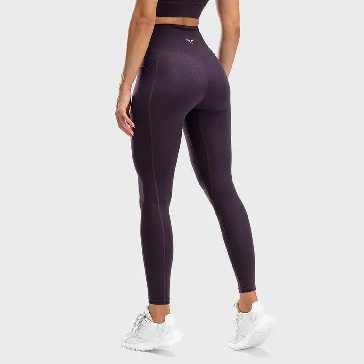 We Rise High-Waisted Leggings - Dökkfjólubláar