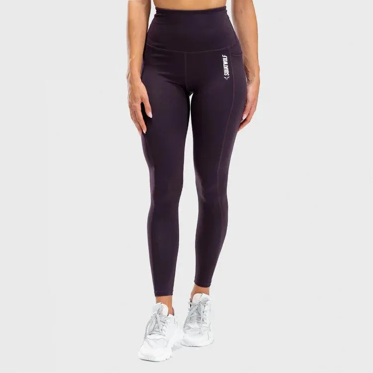 We Rise High-Waisted Leggings - Dökkfjólubláar