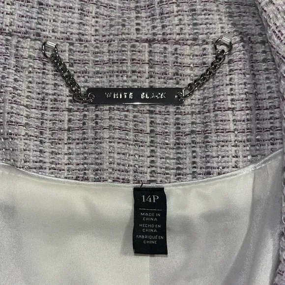 White House Black Market Violet Tweed Blazer