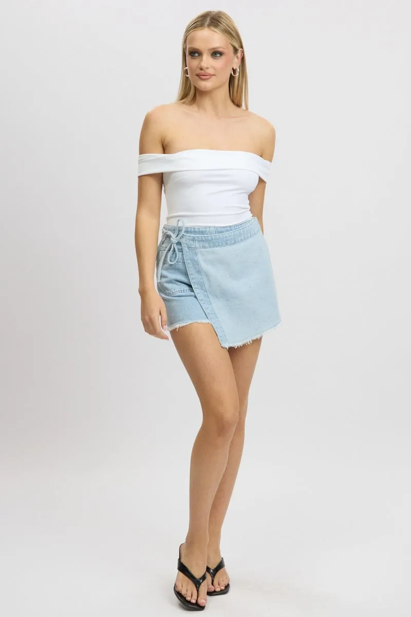 White Off Shoulder Bodysuit
