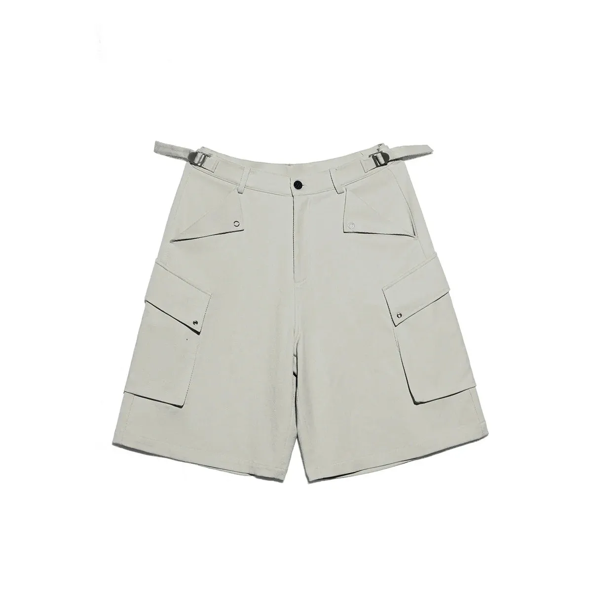 Wide-Leg Cargo Shorts