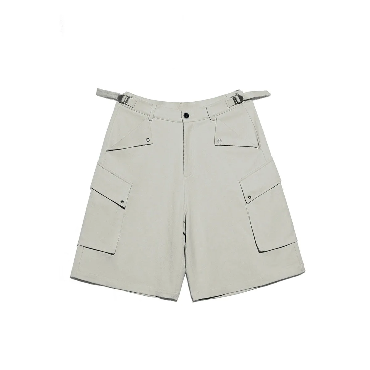 Wide-Leg Cargo Shorts