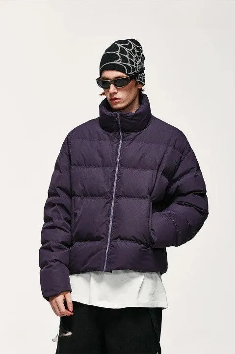 Windproof Crop Puffer Jacket