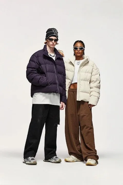 Windproof Crop Puffer Jacket