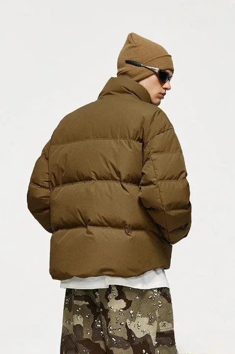 Windproof Crop Puffer Jacket