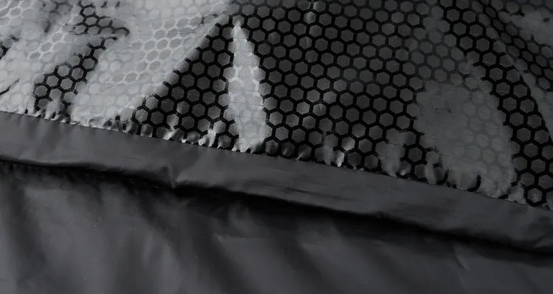 Windproof Padded Puffer Jacket featuring Solid Design
