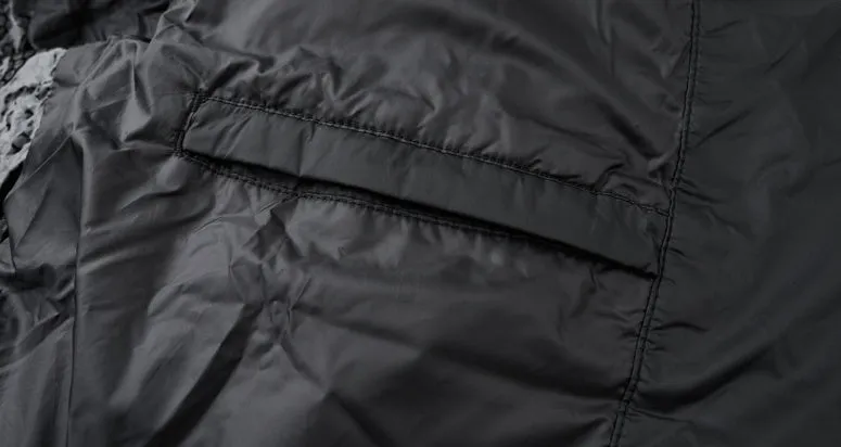 Windproof Padded Puffer Jacket featuring Solid Design