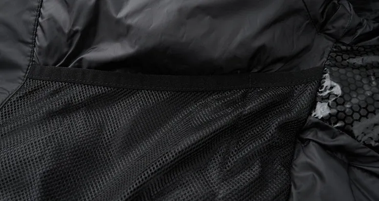 Windproof Padded Puffer Jacket featuring Solid Design