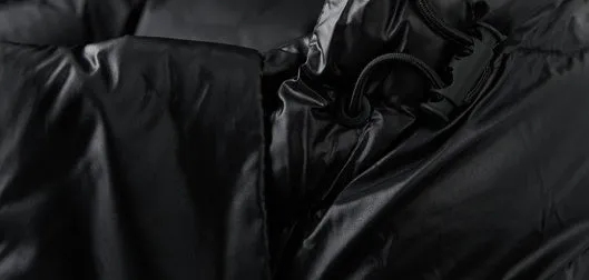 Windproof Padded Puffer Jacket featuring Solid Design
