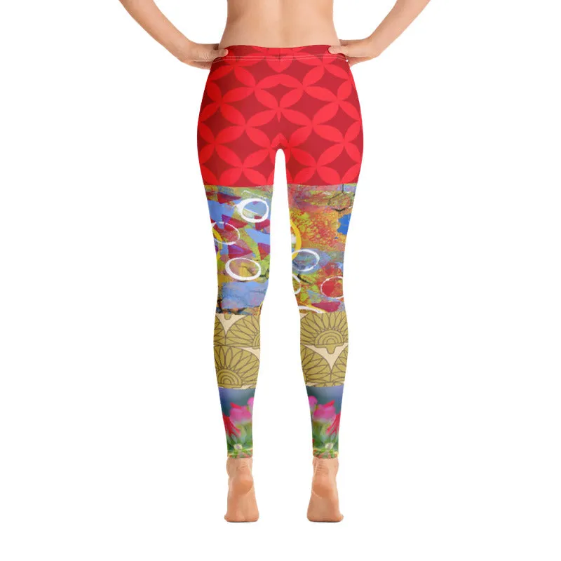 Winter Jubilee Ruby Red Leggings