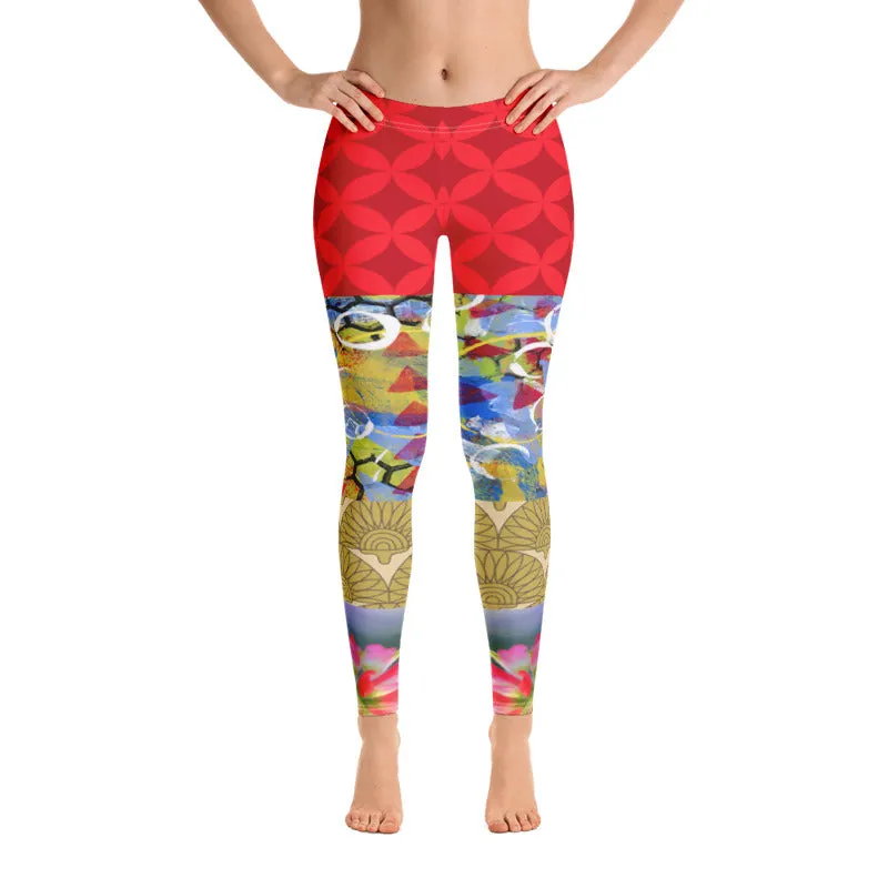 Winter Jubilee Ruby Red Leggings