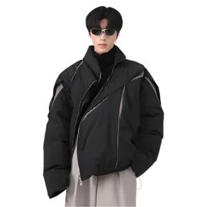 Winter Loose Pleated Color Jacket