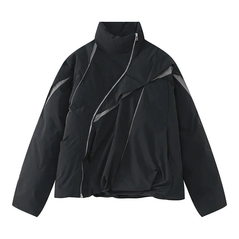 Winter Loose Pleated Color Jacket