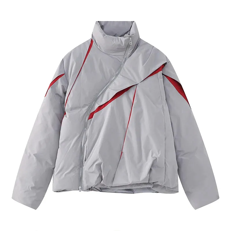 Winter Loose Pleated Color Jacket