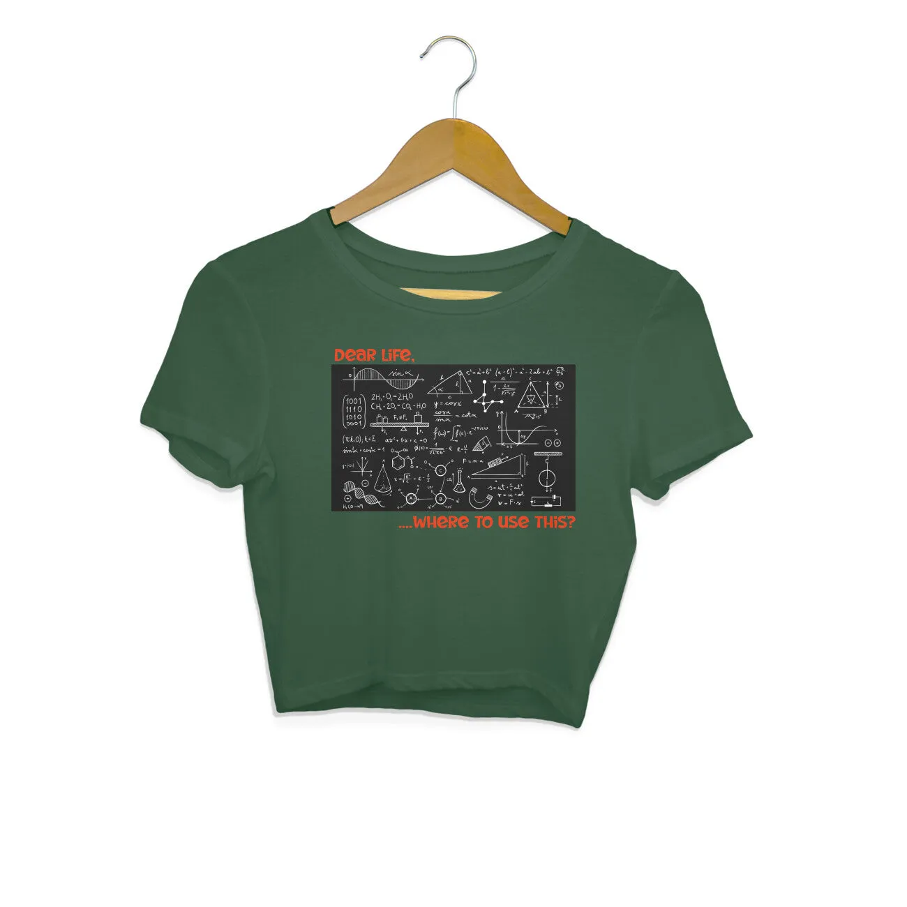 Women College Meme Crop Top