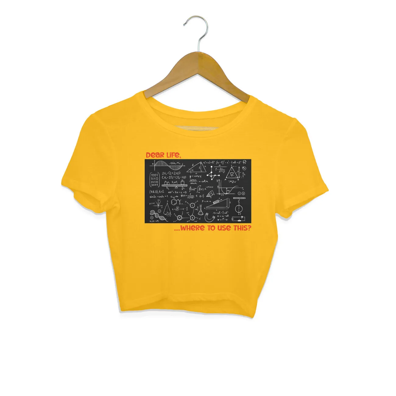 Women College Meme Crop Top