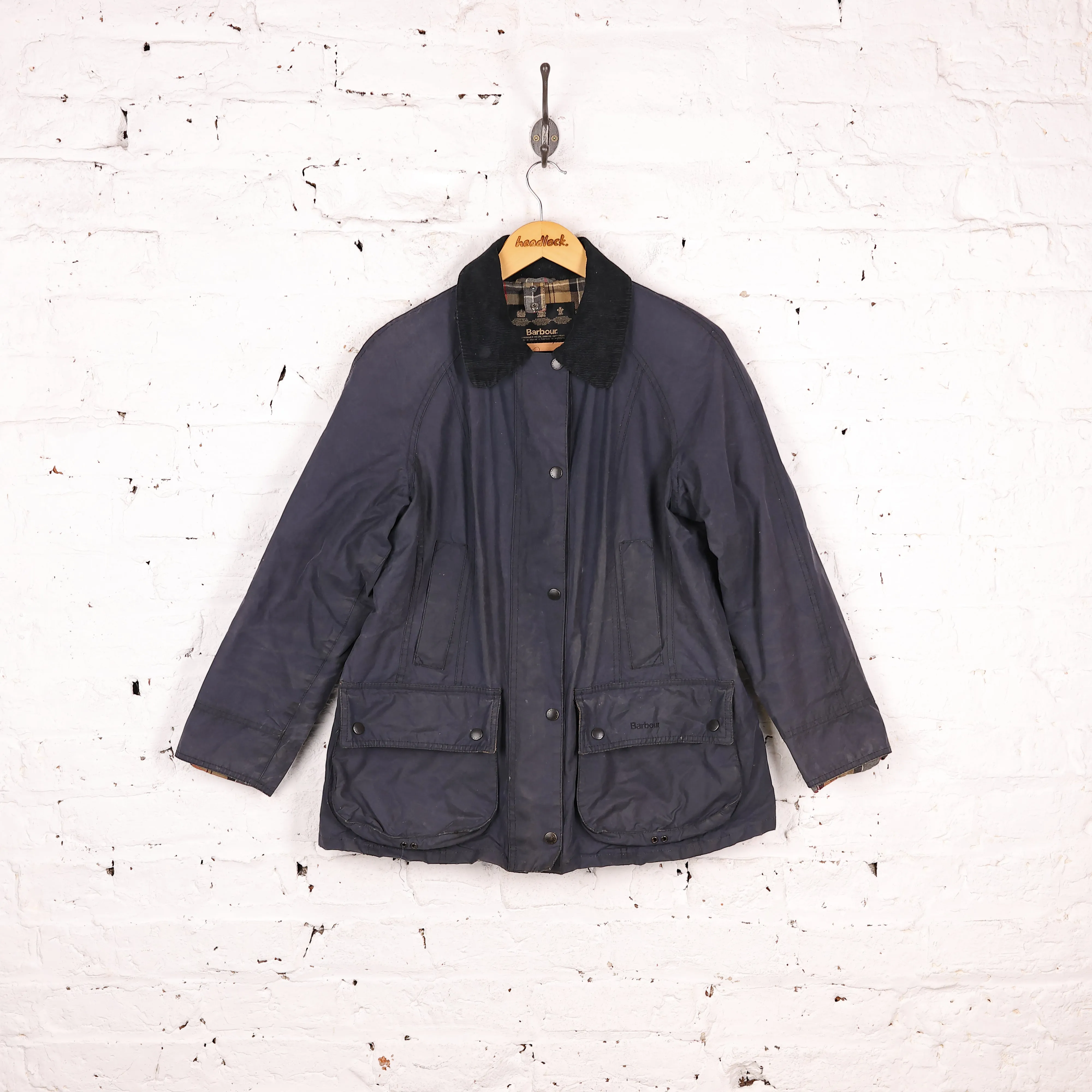 Women's Barbour Beadnell Wax Jacket - Blue - Women's M