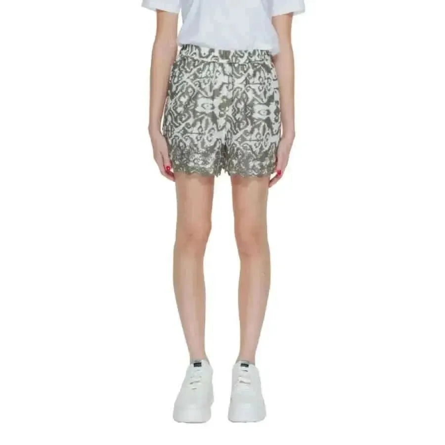Women's Black Cotton Shorts