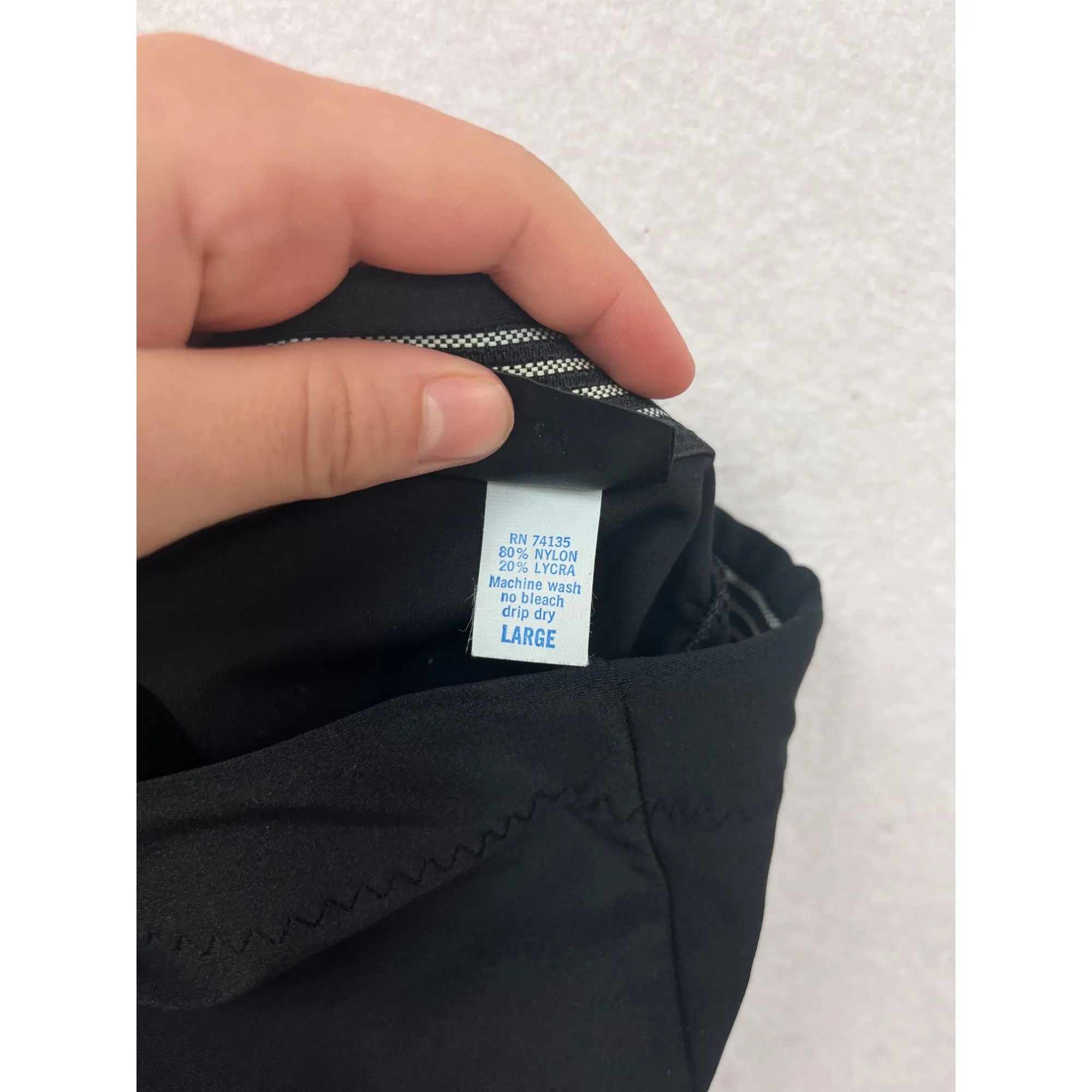 Womens Descente Black Athletic Leggings Large #8129