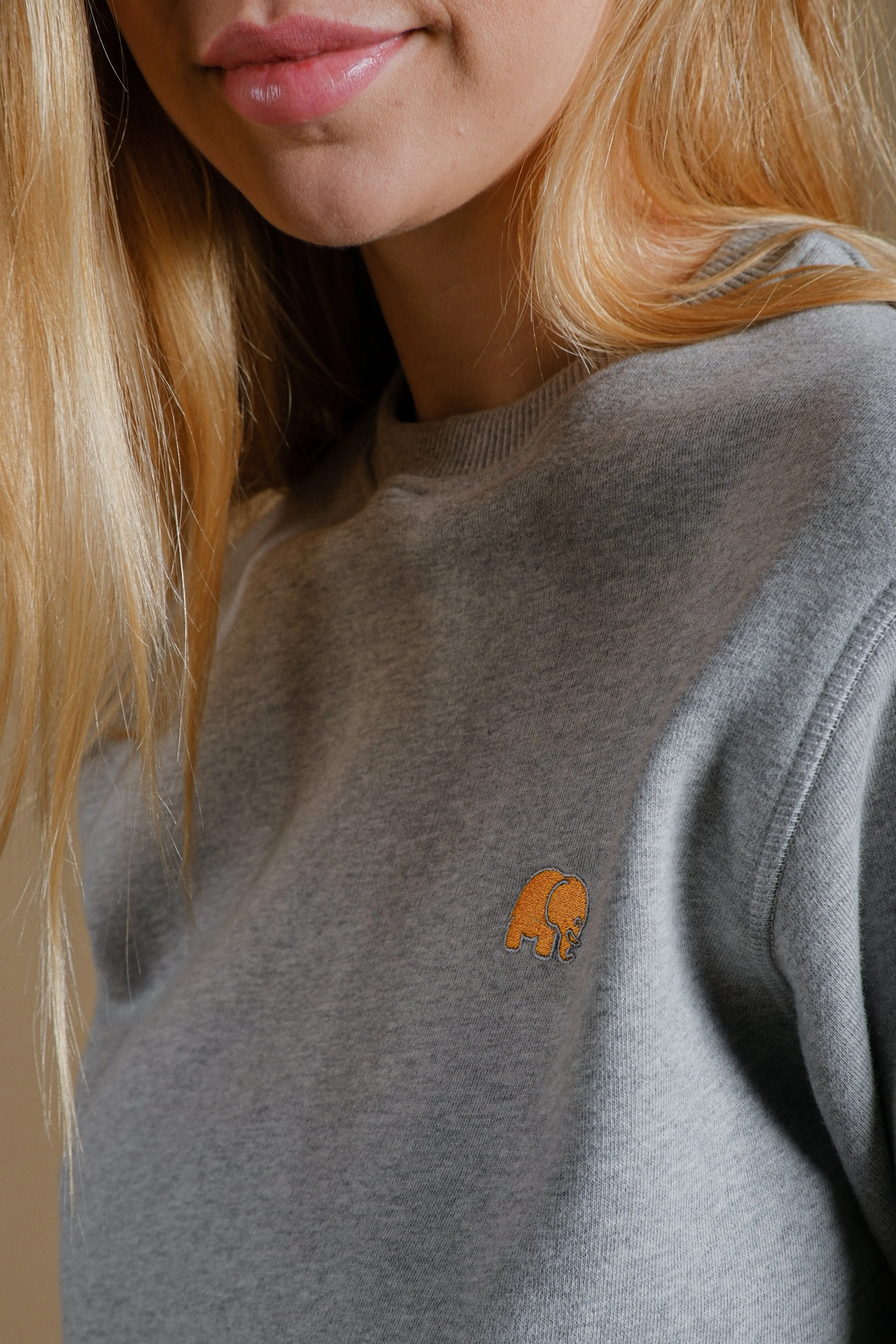 Women's Organic Essential Sweater Heather Grey