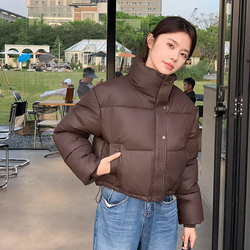 Women's Stain-Resistant Quilted Puffer Jacket with Full Zip