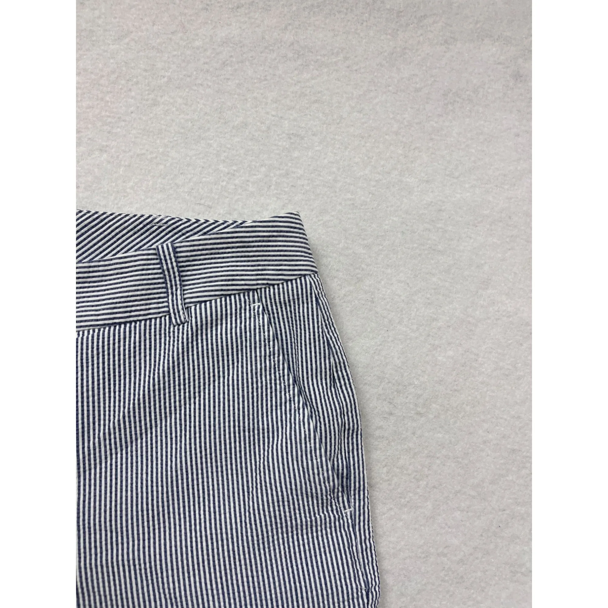 Womens Talbots Blue & White Striped Shorts Size 12 #6407