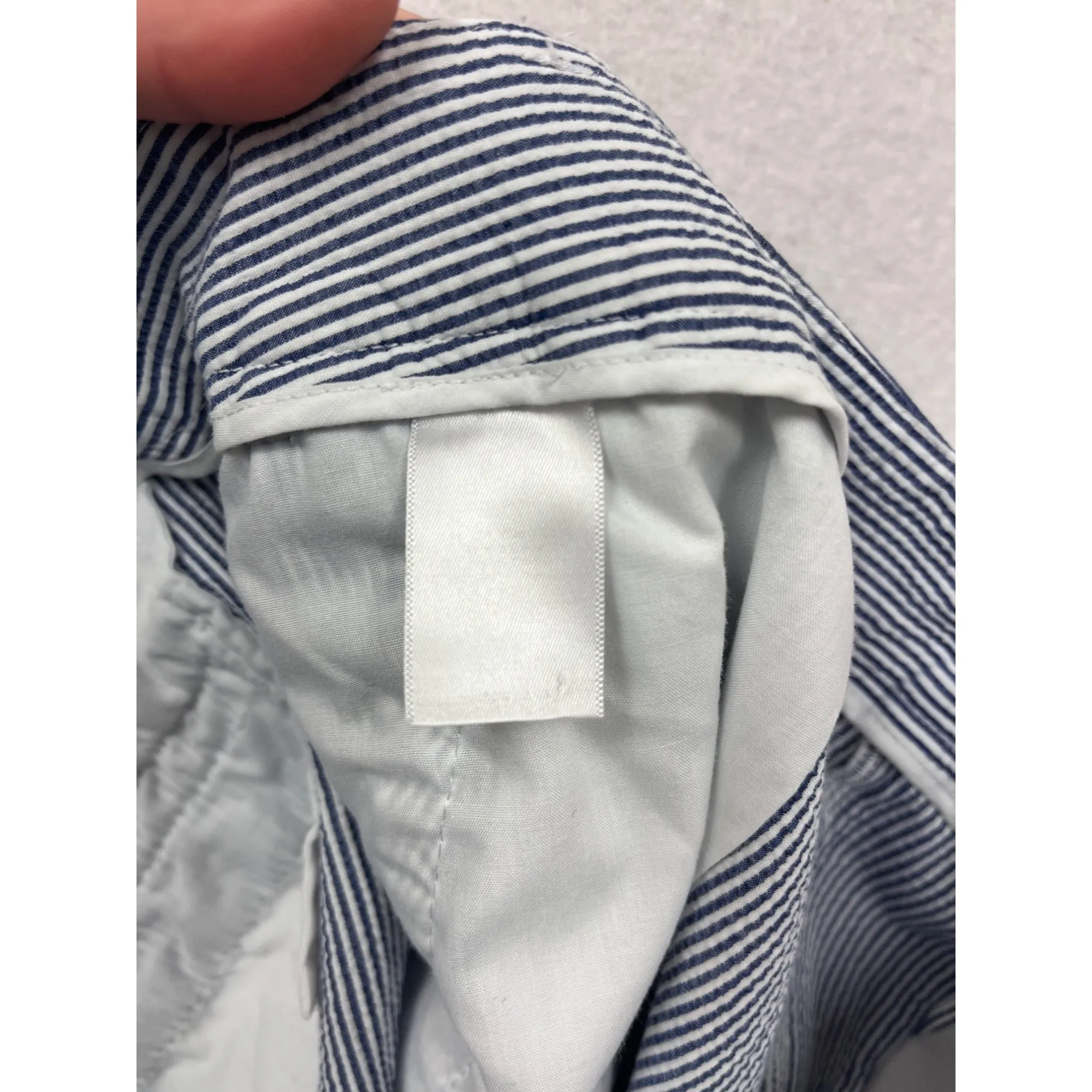 Womens Talbots Blue & White Striped Shorts Size 12 #6407