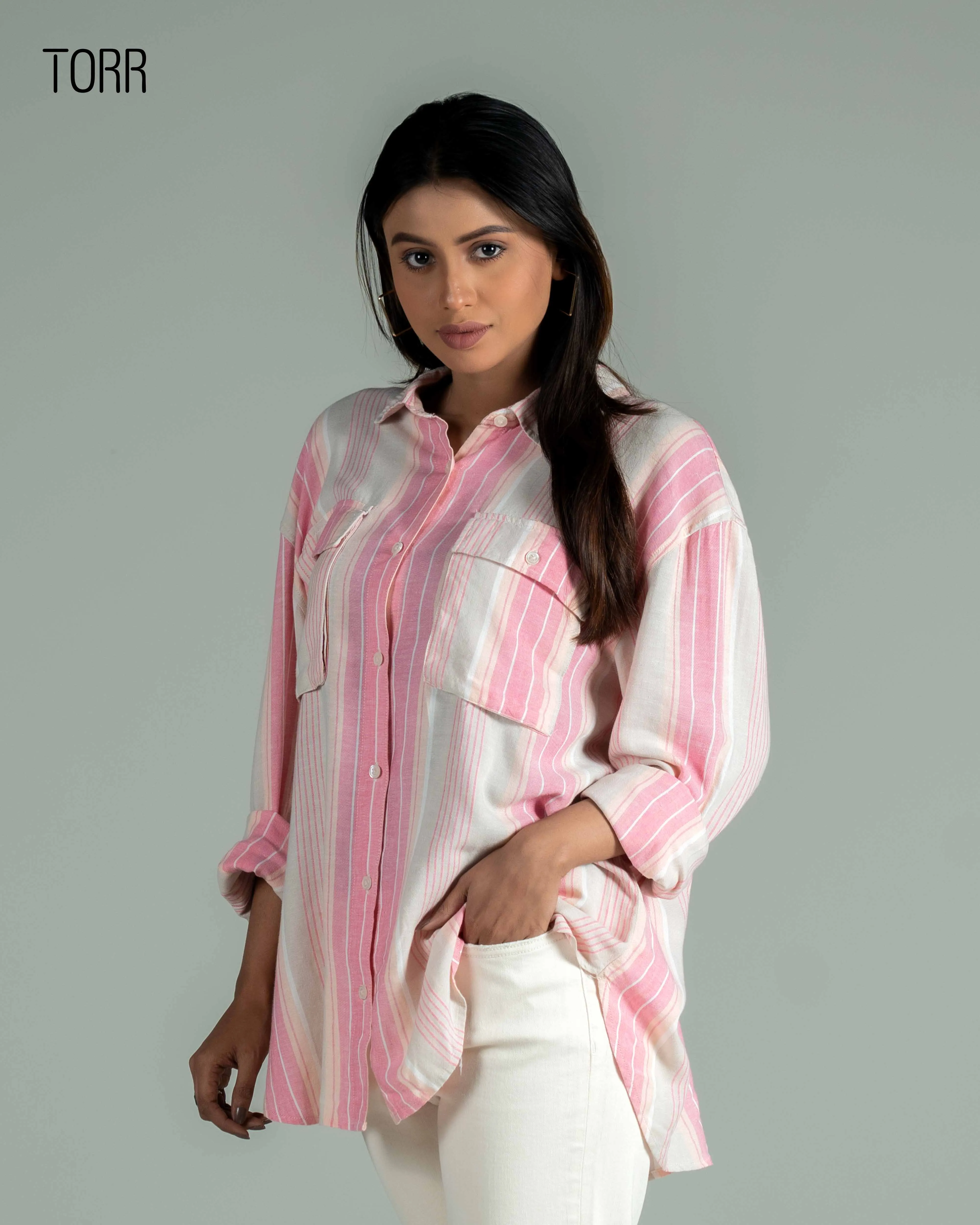 Women's Top | Pink Stripe