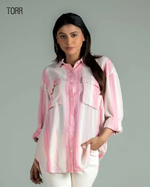 Women's Top | Pink Stripe