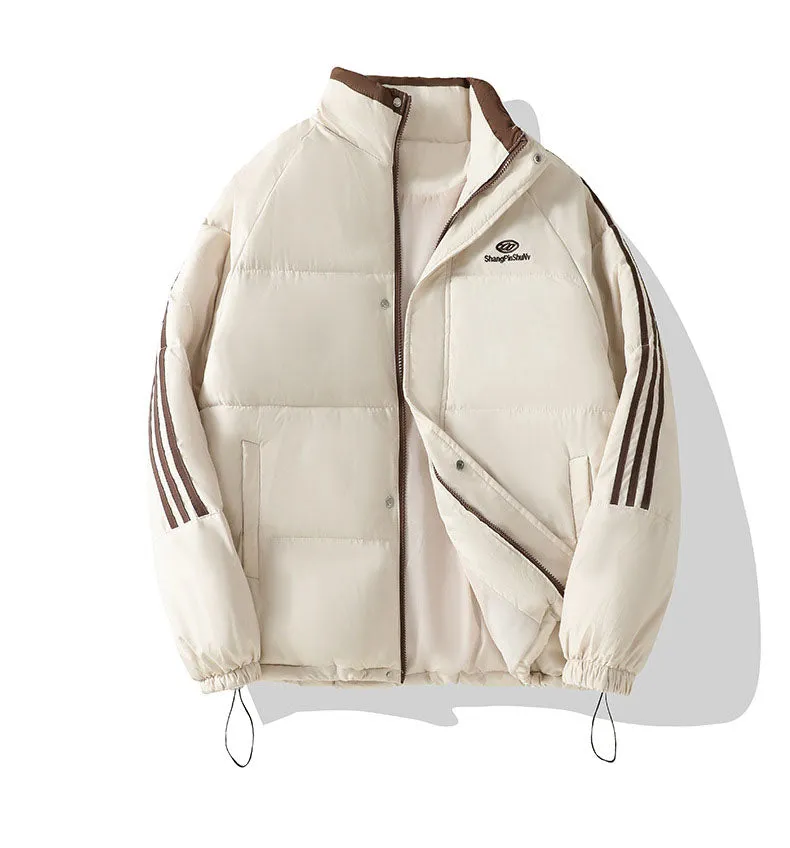 Women's Windproof Zip Up Puffer Jacket with Slash Pockets