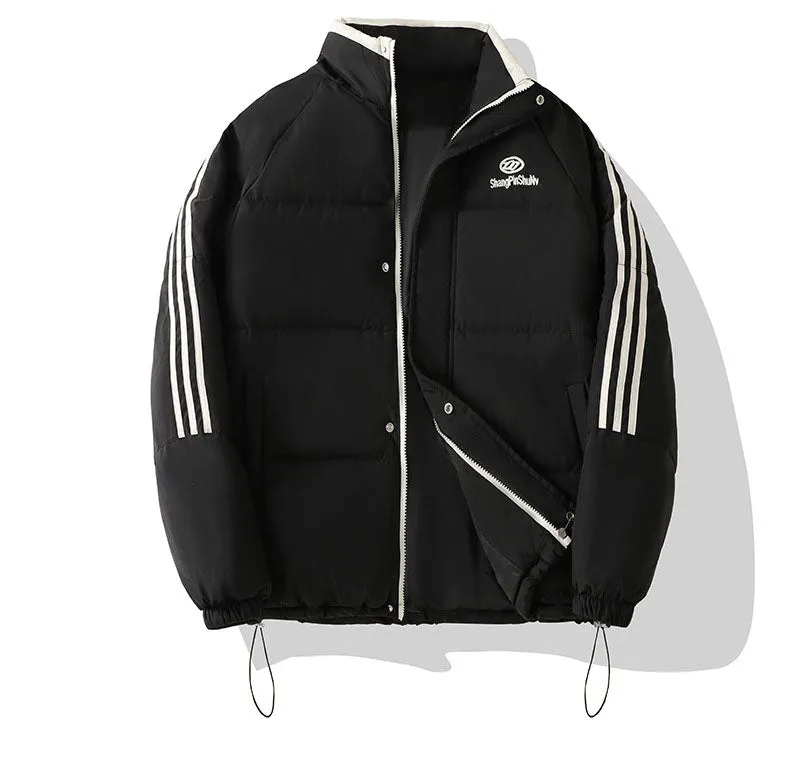 Women's Windproof Zip Up Puffer Jacket with Slash Pockets