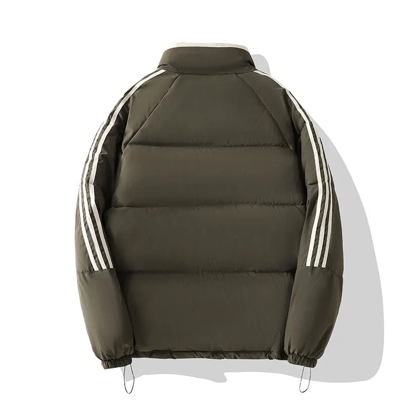 Women's Windproof Zip Up Puffer Jacket with Slash Pockets