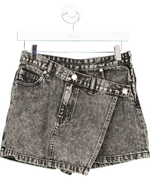 WRSTBHVR Black Lucy Denim Shorts UK S