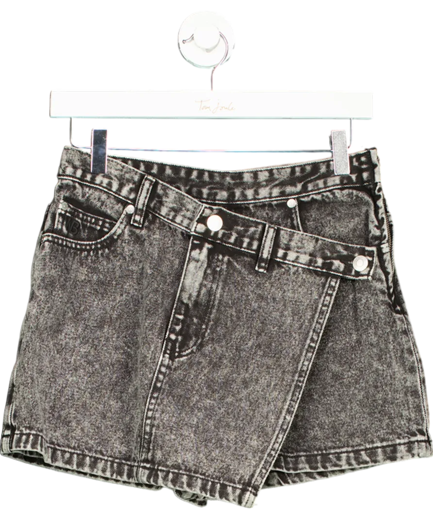 WRSTBHVR Black Lucy Denim Shorts UK S