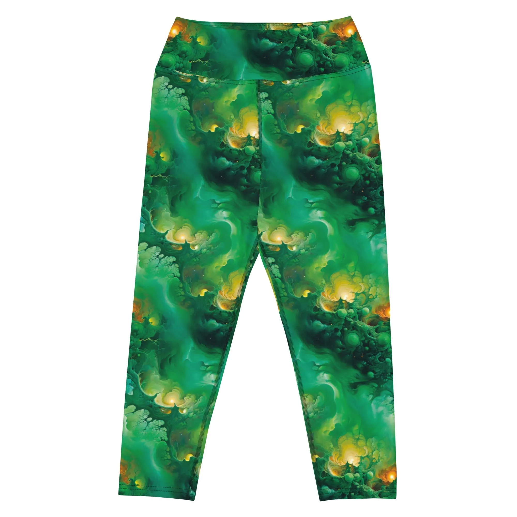 Yoga Capri Leggings Viridian Shroud