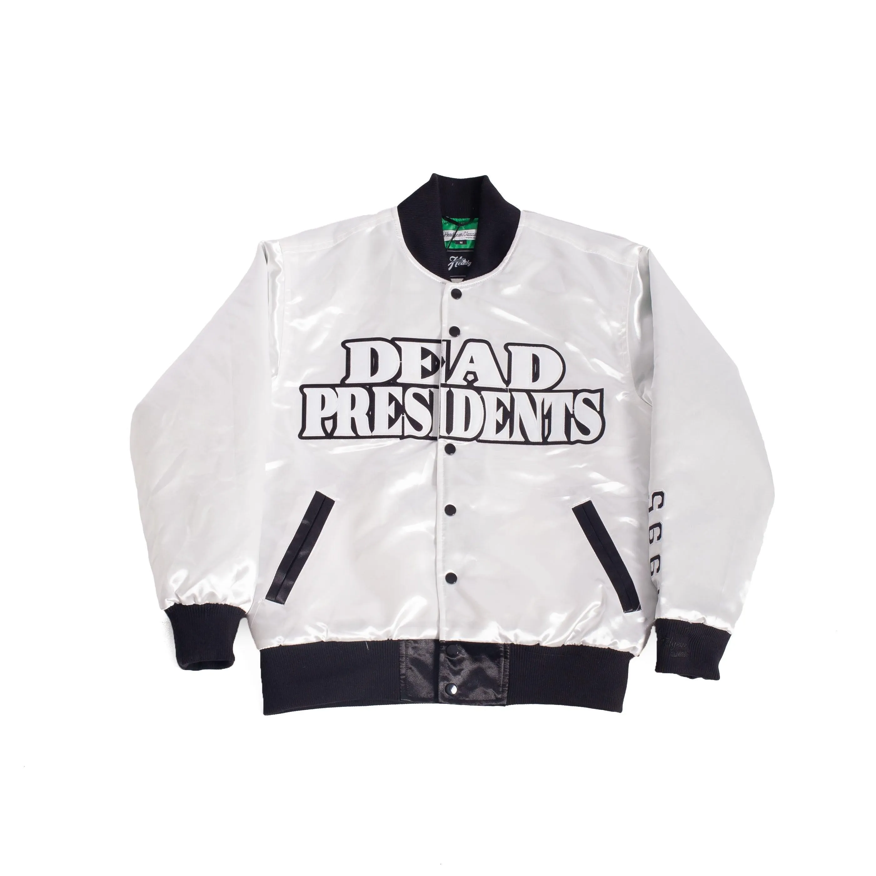 YOUTH DEAD PRESIDENTS SATIN JACKET WHITE