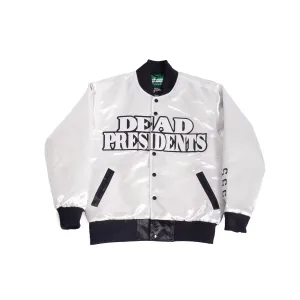 YOUTH DEAD PRESIDENTS SATIN JACKET WHITE