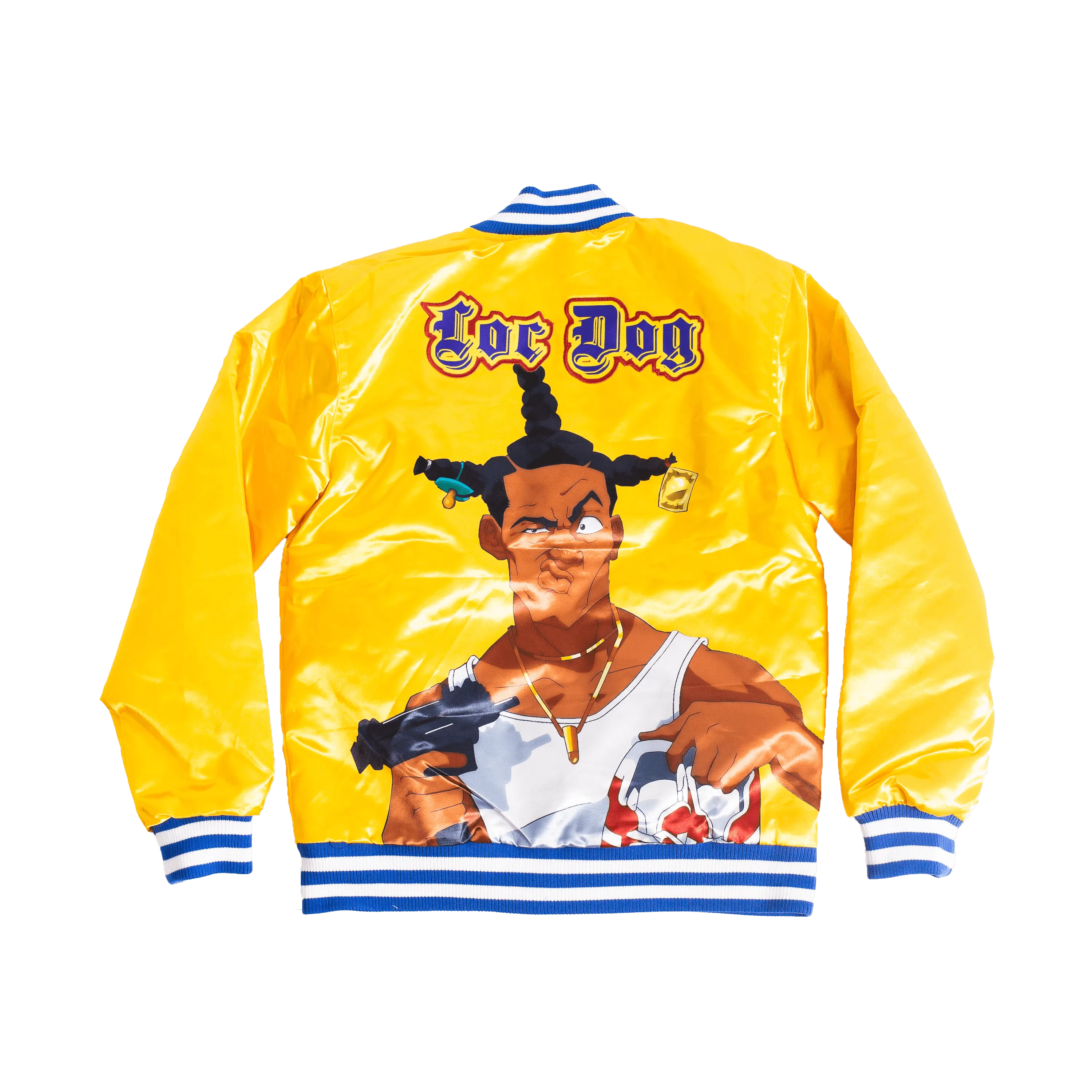 YOUTH DON'T BE A MENACE YELLOW SATIN JACKET